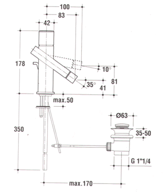 Ideal Standard Alfiere Kranen