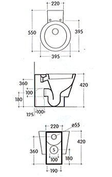 Galassia Arke Toiletten