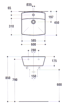 Ideal Standard Cantica Wastafels