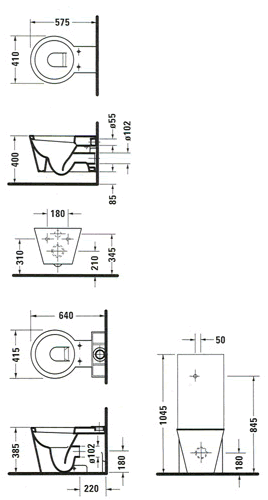 Duravit Starck 1 Toiletten