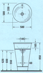 Duravit Starck 1 Wastafel