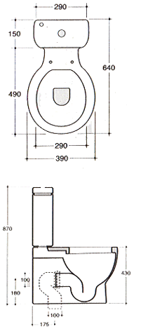 Galassia El1 Toiletten