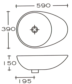 Ceramica Eos Wastafels