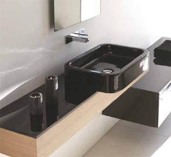 Ceramica Esedra Quadra Wastafels