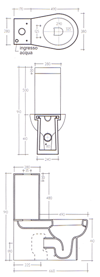 Ceramica Esedra Poing WC