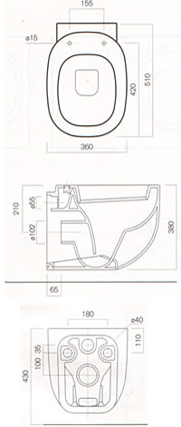 Pozzi Ginori Serie 500 Toiletten
