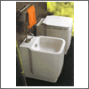 Hangende Toiletten, Staande Toiletten