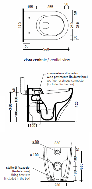 Flaminia Void Bathroom Toilets